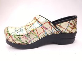 Dansko Barbed Wire Paint Splash Abstract Pattern Clogs Size 39 US 8.5-9 ... - £27.22 GBP