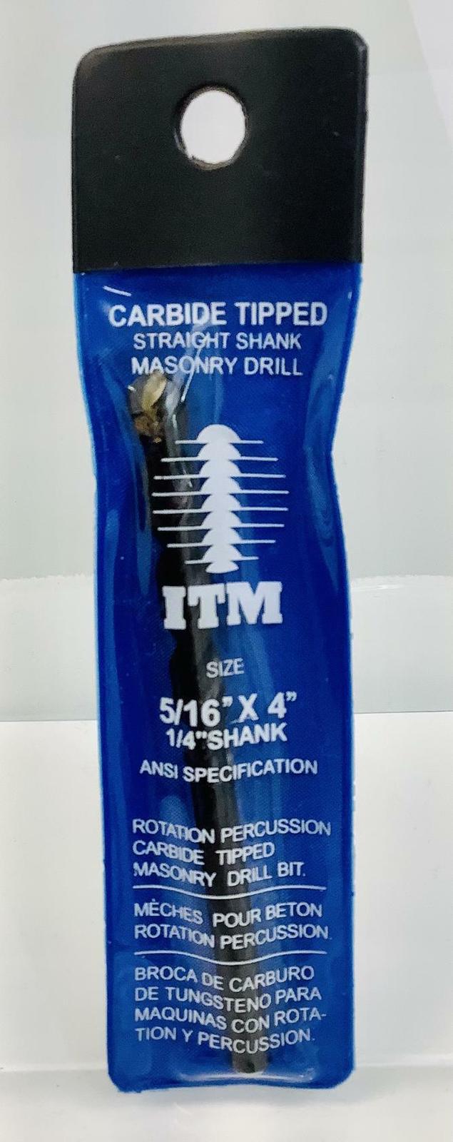 ITM 502SP4004 5/16&quot; Diameter by 4&quot; Slow Spiral Drill (1 Pack) Black, Mas... - $9.50
