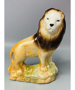 Vintage Lion Pottery Figurine Hand Painted Made in Brazil 7 1/2” Tall Fa... - £8.96 GBP