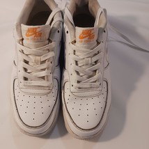 Nike Air Force 1 Multi Swoosh GS Trainers Boys/Girls Shoes DV7141 100 White 7Y image 4