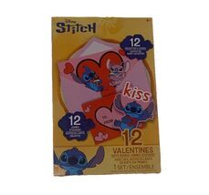 Disney Lilo &amp; Stitch 12 pc Jumbo Valentines Stickers (SHIPS IN 24) - $18.69