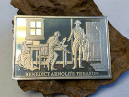 Danbury Mint Bicentennial Sterling Silver Ingot 750 Gr Benedict Arnold&#39;s... - $59.95