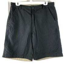 REI Hiking Camping Black Shorts 34 Mens 10&quot; Inseam UPF 50+ Rugged Outdoors - £21.57 GBP