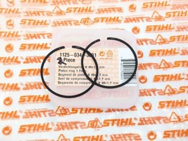 1125 034 3001 Real OEM STIHL Chainsaw Piston Rings X2 1.2mm GENUINE MS36... - £25.84 GBP