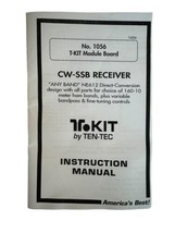 Ten Tec T Kit 1056 CW SSB Receiver Unbuilt Kit Ham Radio Direct Conversion - £156.08 GBP