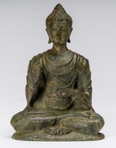 Indien Ancien Gandhara Style Bronze Protection Statue de Bouddha - 25cm/10 &quot; - £395.40 GBP