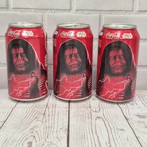Lot Of 3- Coke Emperor Palpatine OPENED STAR WARS Limited Edition Empty ... - $8.50