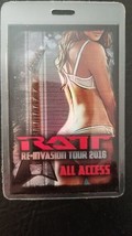 RATT - ORIGINAL RE-INVASION TOUR 2016 ALL ACCESS LAMINATE BACKSTAGE PASS - $100.00