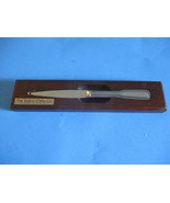 VTG LETTER OPENER W/WOOD HOLDER SALEM SILVERSMITHS - SALEM OH VGUC - $7.92
