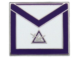 York Rite Cryptic Council Apron Freemason Masonic Lapel Pin - £5.52 GBP