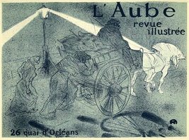 Toulouse Lautrec Lithograph 25 &quot;L&#39;aube revue illustree&quot; Art Poster - $30.00