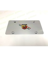 3D Abarth Emblem Badge Silver Aluminum Chrome Metal Vanity Front License... - $40.55 CAD