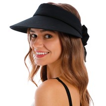 Simplicity Black Visor Women UPF 50+ UV Protection Sun Hat Womens Wide Brim Beac - £33.81 GBP