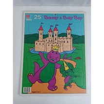 1992 Frame Tray Puzzle Barney &amp; Baby Bop 25 PC - $9.69