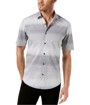 Alfani Men&#39;s Regular-Fit Ombré Stripe Shirt, Size S, MSRP $65 - $21.49