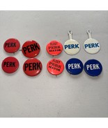 Ralph J. Perk Cleveland Ohio Mayor litho pinback button Lot Of 10 Vintage - $27.45 CAD