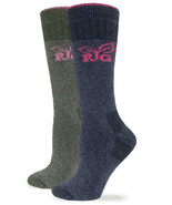 Realtree Womens Merino Wool Cushion Slouch Scrunch Boot Crew Socks 2 Pair - $21.93 CAD