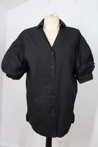 NWT Nasty Gal 4 Black Petite Puff Sleeve Mini Shirt Dress - £26.93 GBP