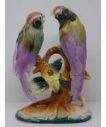 Empress by Haruta Porcelain Lovebird Parakeet Birds with Real Feathers F... - €50,38 EUR