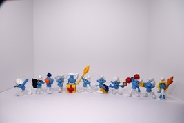 Lot of 11 McDonald&#39;s Smurf Figures Happy Meal Toys 2011 &amp; 2013 - £11.67 GBP