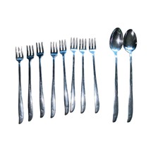 Oneida Vintage Stainless 8 piece long handled flatware cutlery spoon/fork set  - £28.60 GBP