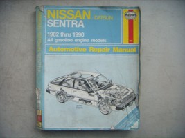 Nissan Sentra,  Haynes Repair Manual, Service Guide 1982-1990. Book - $9.41