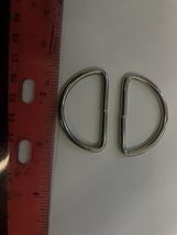 Metal D Ring 1.5 " buckles Heavy Duty Dee Ring 2 for Bag Ring Straps Acc... - $1.99