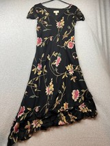 Vintage Talbots Sheath Midi dress Womens Size 14 Floral Summer Casual Romantic - £30.46 GBP