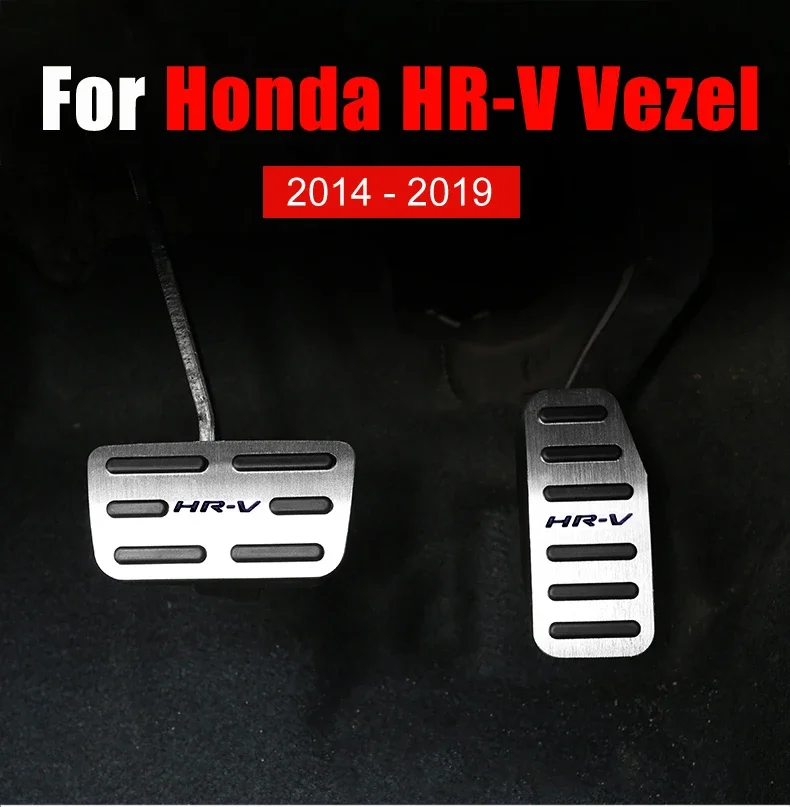 Car foot pedals pad accelerator fuel brake pedal cover for honda hr v hrv hr v thumb200