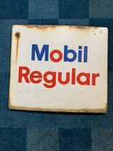 Vintage Mobile Gas Pump Face Sign Dial Porcelain Enamel Pegasus A - £197.50 GBP