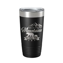 Great Smoky Mountains National Park Bear Tumbler GSMNP Travel Mug Gift Insulated - £23.97 GBP