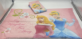 Disney Princess Standard Pillow Case Once Upon A Time Aurora Cinderella Pink - £15.42 GBP