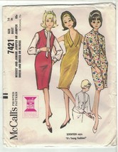McCall&#39;s 7421 Vintage 60s Misses Jumper, Tie Neck Blouse, Dress Pattern Bust 36 - £13.13 GBP