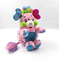 Vintage Popples plush Polka Dottie retro 2001 Toymax Pink Purple stuffed animal - $37.05