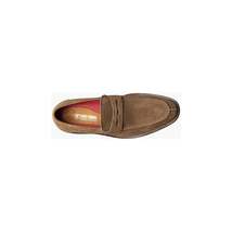 Stacy Adams Marlowe Algonquin Moc Toe Penny Slip On Dark Tan Suede 25550-211 image 5