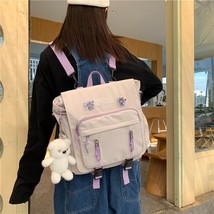 Korean Style Women Backpa for College Teenager Girls Cute Student Shoulder Bags  - £41.96 GBP