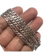 vintage A.G.M.  figauro links sterling silver Italy long chain 17.5 Gram... - $2,063.05 MXN