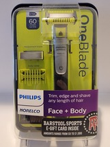 Philips Norelco OneBlade Hybrid Cordless Trimmer &amp; Shaver Face + Body QP2630/70 - £31.45 GBP