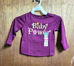 Garanimals Burgundy Baby Power Long Sleeve Infant T-Shirt - New - £8.69 GBP