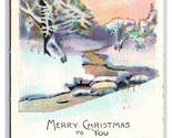 Merry Christmas to You Winter Landscape and Poem DB Postcard Z6 - £2.35 GBP