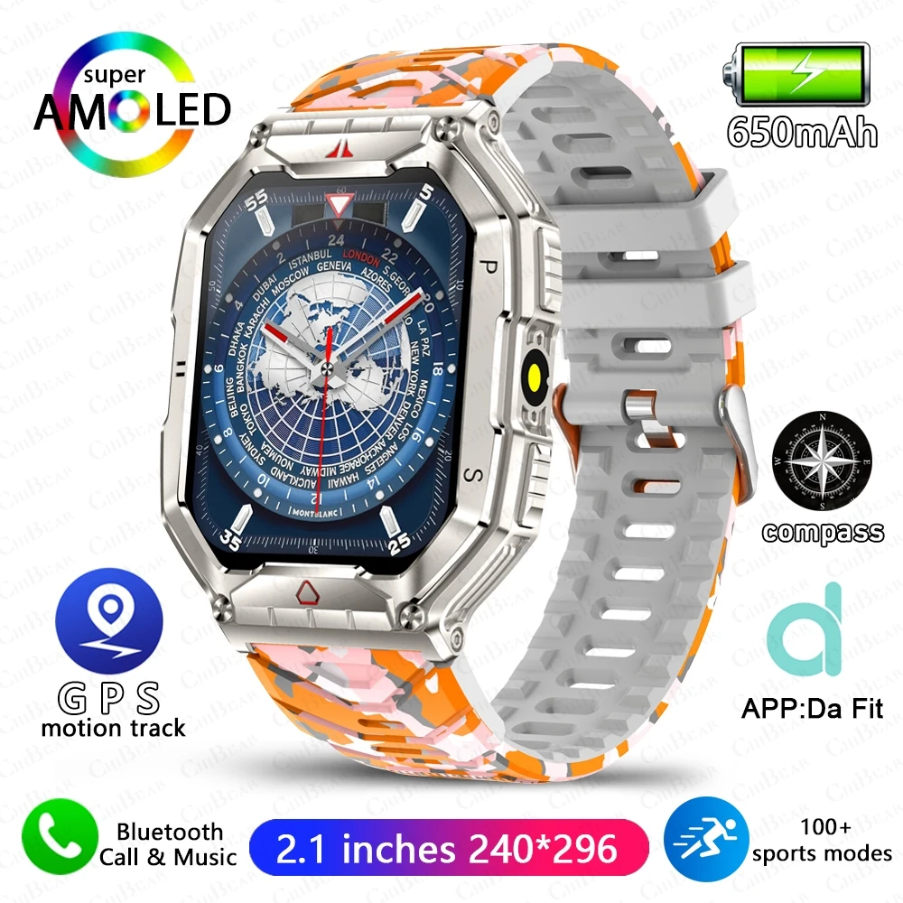 2024  Outdoor Sports Smart Watch GPS Tracking 650Mah Battery 1ATM Waterproof Com - £36.53 GBP