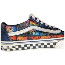 Vans Stranger Things Shoes Size 7.5 Customs Checkered Low Top Laced - £43.91 GBP
