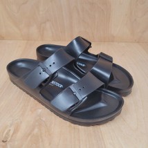 Birkenstock Womens Sandals W-10 Men-8 Black Rubber Double Strap Arizona Eva - £64.95 GBP