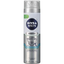 Nivea Men Sensitive Skin &amp; Stubble Shave Gel - with Beard Softener For Men  7 O - £21.57 GBP