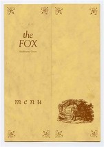 Fox Public House Menu Luton Rd Kinsbourne Green Harpenden Hertfordshire England  - £14.24 GBP