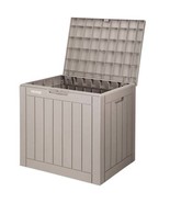 Deck Box, 31 Gallon Outdoor Storage Box, 22.1&quot; x 17.1&quot; x 20.9&quot; , Waterpr... - £46.25 GBP