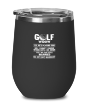 Wine Tumbler Stainless Steel Insulated Funny Golf Widow Golfer Married  - £23.93 GBP