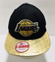 Los Angeles Lakers Hat New Era 9FIFTY Hardwood Classics Med-Lrg StrapBack Cap - £26.53 GBP