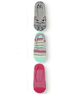 Wonder Nation Girls No Show Liner Socks 3 Pair MEDIUM (Shoe SZ 10.5-4) C... - £8.39 GBP