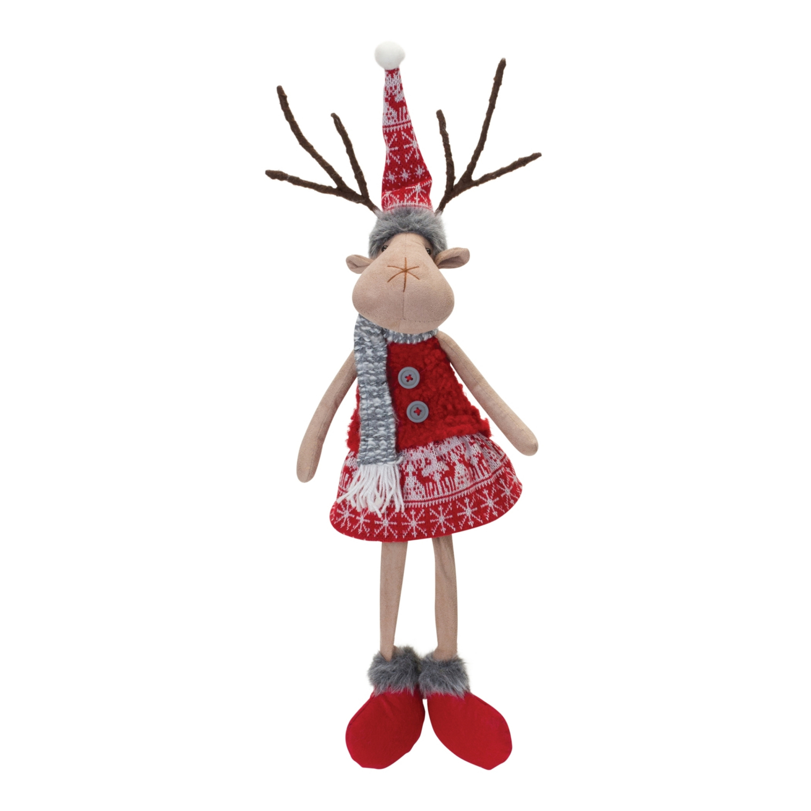 Plush Winter Deer Shelf Sitter (Set of 2) - $51.66